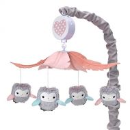 [아마존베스트]Lambs & Ivy Sweet Owl Dreams Gray/Pink Musical Baby Crib Mobile Soother Toy