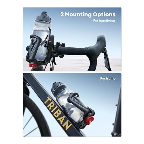  Lamicall Bike Water Bottle Holder - [for 1.9-2.8