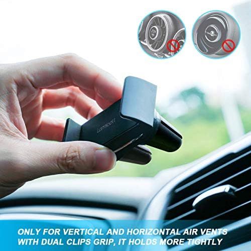  [아마존베스트]Car Cell Phone Mount, Lamicall Car Air Vent Clip Holder, Universal Stand Hands Free Cradle Compatible with iPhone XS Max XR X 8 8P 7 7P 6S 6P 6, Samsung Galaxy S6 S8 S9 S8+ S9+ S10