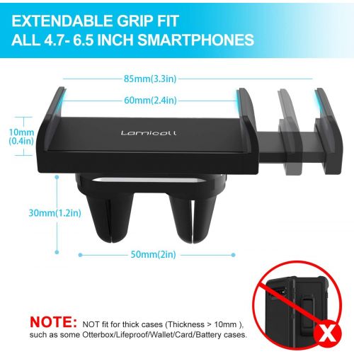  [아마존베스트]Car Cell Phone Mount, Lamicall Car Air Vent Clip Holder, Universal Stand Hands Free Cradle Compatible with iPhone XS Max XR X 8 8P 7 7P 6S 6P 6, Samsung Galaxy S6 S8 S9 S8+ S9+ S10