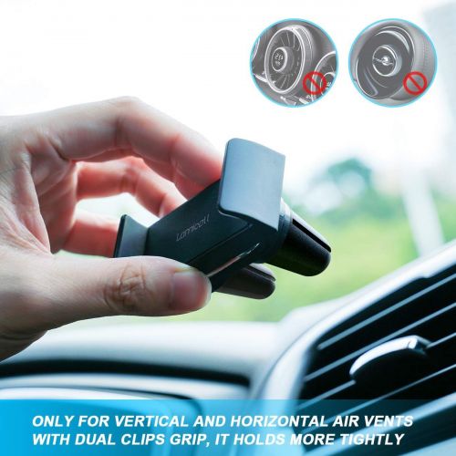  [아마존베스트]Car Cell Phone Mount, Lamicall Car Air Vent Clip Holder, Universal Stand Hands Free Cradle Compatible with iPhone XS Max XR X 8 8P 7 7P 6S 6P 6, Samsung Galaxy S6 S8 S9 S8+ S9+ S10