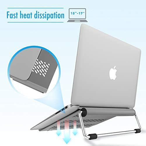  Lamicall Laptop Stand, Adjustable Notebook Stand : Ventilated Laptop Riser Holder Compatible with Laptops Such as MacBook Air Pro, Dell XPS, Microsoft, HP More Laptops up to 17 inc