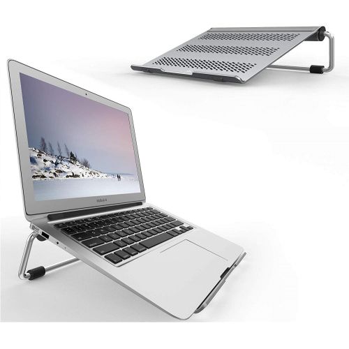  Lamicall Laptop Stand, Adjustable Notebook Stand : Ventilated Laptop Riser Holder Compatible with Laptops Such as MacBook Air Pro, Dell XPS, Microsoft, HP More Laptops up to 17 inc