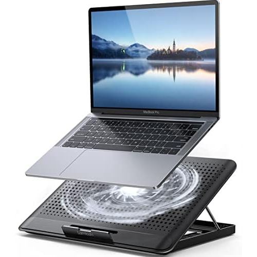  [아마존베스트]Laptop Cooler, Lamicall Laptop Cooling Pad : Portable Height Adjustable Laptop Cooling Fan Stand Holder Riser Compatible with MacBook Air Pro Dell XPS HP Alienware Laptop Notebooks