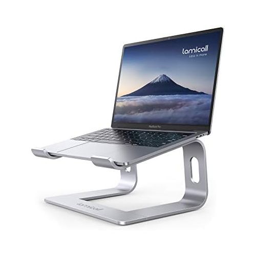  [아마존베스트]Laptop Stand, Lamicall Laptop Riser Holder : Ergonomic Detachable Aluminum Computer Notebook Stand Elevator for Desk, Compatible with MacBook Air Pro, Dell XPS, HP, Lenovo (10-15.6