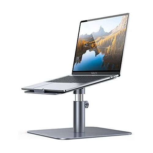  [아마존베스트]Laptop Stand Adjustable, Lamicall Notebook Holder : Multi-Angle Height Ventilated Laptop Riser for Desk, 360 Rotating, Compatible with MacBook Air Pro, Dell XPS, HP, Lenovo More No