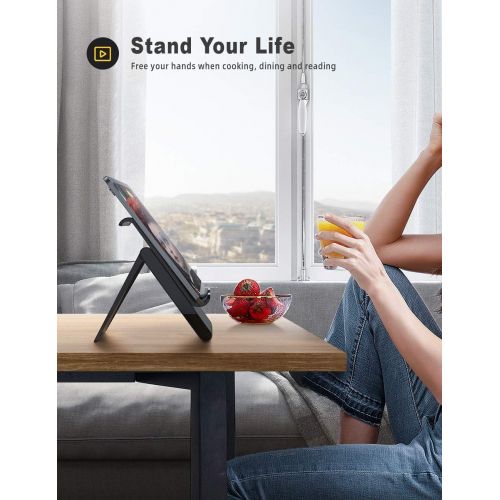  [아마존베스트]Lamicall Tablet Stand Adjustable Tablet Stand  Foldable Holder, Holder, Dock for 2020 iPad Pro 9.7, 10.2, 10.5, iPad Air 2 3 4, iPad Mini 2 3 4, Samsung Tab, Other Tablet 5 - 13 I