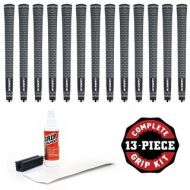 Lamkin Crossline Jumbo (+18") - 13 pc Golf Grip Kit (with tape, solvent, vise clamp) by Lamkin