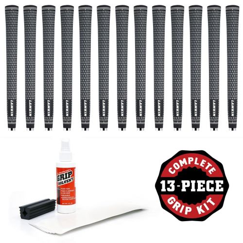  Lamkin Crossline Jumbo (+18") - 13 pc Golf Grip Kit (with tape, solvent, vise clamp) by Lamkin