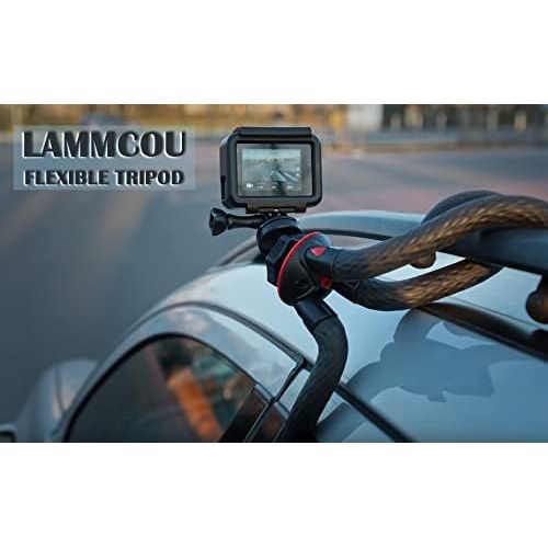  Lammcou Flexible Camera Tripod Vlogging Bendable Travel Octopus Gorilla Portable Mini Tripods for Action Camera Cell Phone