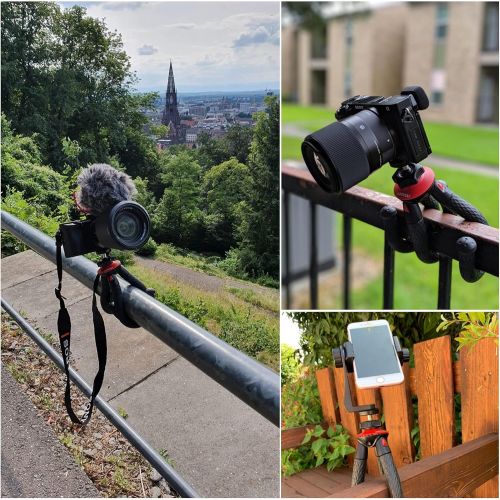  [아마존베스트]Lammcou Gorillapod iPhone Tripod Camera Tripod Mini Flexible Tripod Photo Tripod Flexible Small Travel Tripod Travel Tripod