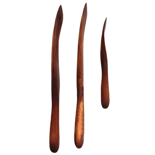  Lamplight Kitchen Co. Lamplight Kitchen Acacia Wood Spurtle 3-Piece Set | Better Than A Spatula | Smarter Cooking, Easier Stirring | No Food Stuck In The Corners Of Your Pots | Best Cooking Utensil Tool