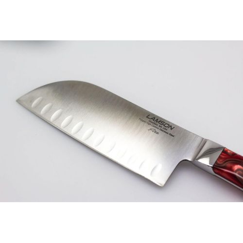  Lamson 59953 Fire Forged 7 Kullenschliff Santoku Knife