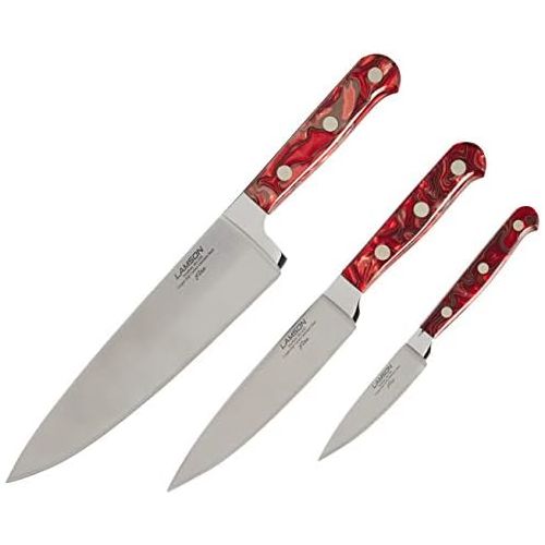  Lamson 59963 Fire 3 Piece Knife Set, Stainless Steel