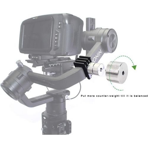  Lanparte Counterweight with 1/4 Thread Compatible with DJI Ronin-S Gimbal