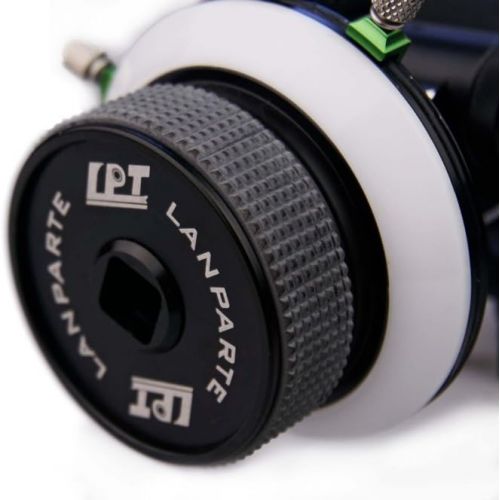  LanParte Lanparte FF-02-19 Follow Focus with AB Hard Stop and V2 for 19mm Rod (Black)