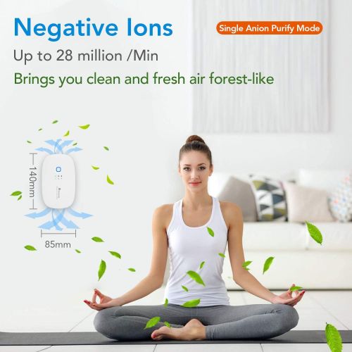  Lanbeibei Mini Ozone and Ionic Air Purifier, Quickly Purifying Air and Eliminate Odor, Smoke, Applying in Bedroom, Living Room, Bathroom, Kitchen, Shoe Cabinet., etc