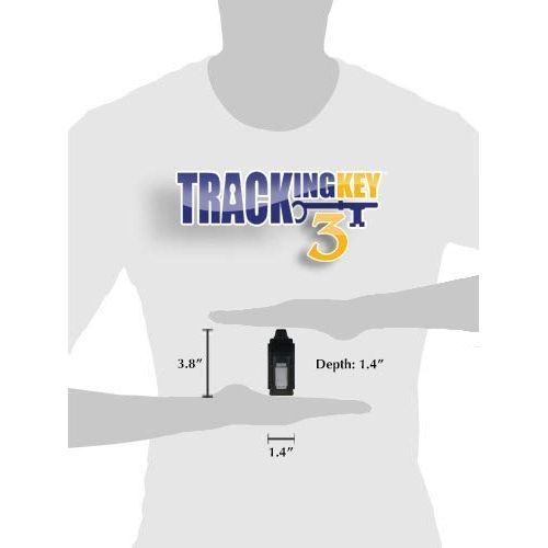  LandAirSea Tracking Key 3 - Passive GPS Tracker with No Monthly Fees, Magnetic and Discreet, Location Recording, Detailed Route History