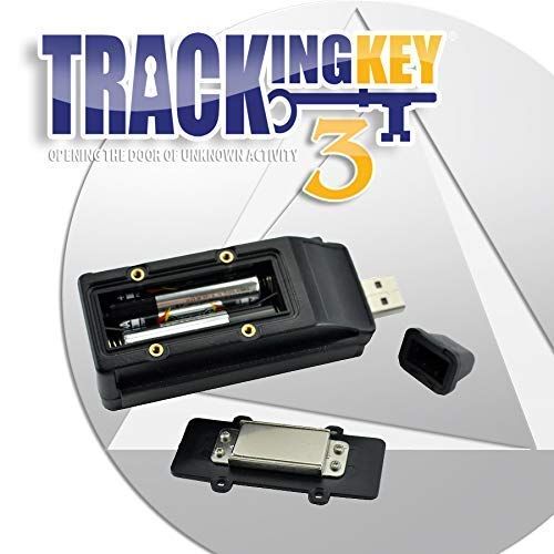  LandAirSea Tracking Key 3 - Passive GPS Tracker with No Monthly Fees, Magnetic and Discreet, Location Recording, Detailed Route History