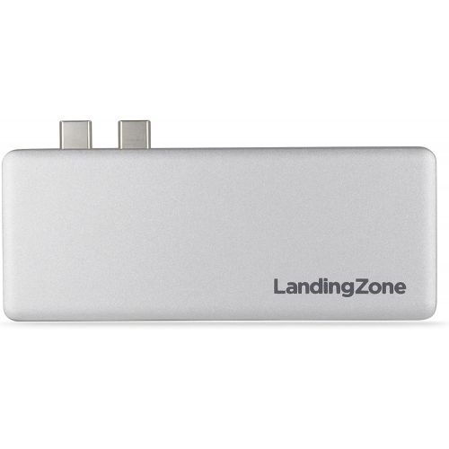  LandingZone USB Type-C Hub for New MacBook Pro Models A1706A1707A1708A1989A1990 Released 2016 to 2018 (Silver)