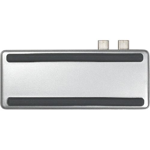  LandingZone USB Type-C Hub for New MacBook Pro Models A1706A1707A1708A1989A1990 Released 2016 to 2018 (Silver)