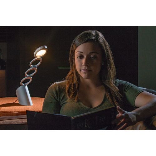  Skaela: an Artistic LED Desk Light/Night Light/Mood Light Designed by Landlite (Pewter Finish & Warmwhite Light)