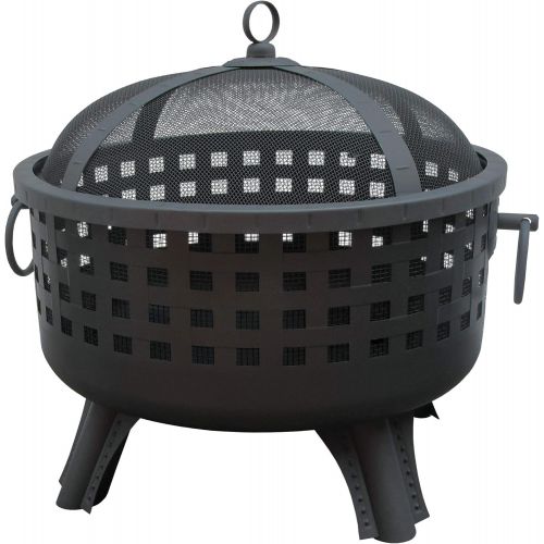  Landmann 26364 23-12-Inch Savannah Garden Light Fire Pit, Black