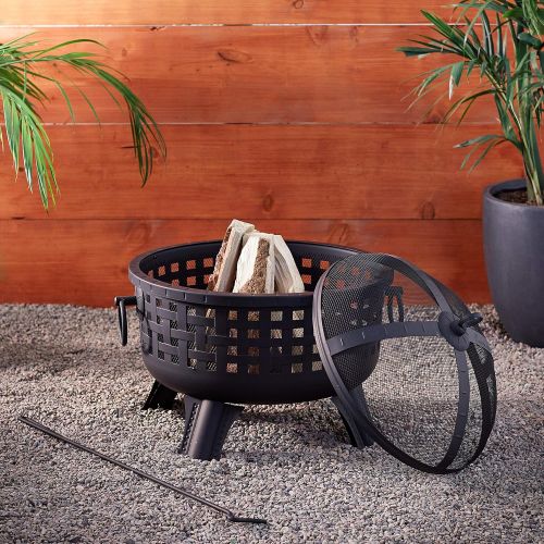  Landmann 26364 23-12-Inch Savannah Garden Light Fire Pit, Black