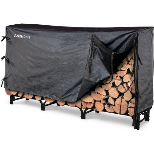  Landmann 82443 Firewood Rack with Cover, 8-Feet