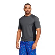 Lands%27+End Lands End Mens Short Sleeve Swim Tee Rash Guard