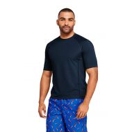 Lands%27+End Lands End Mens Short Sleeve Swim Tee Rash Guard