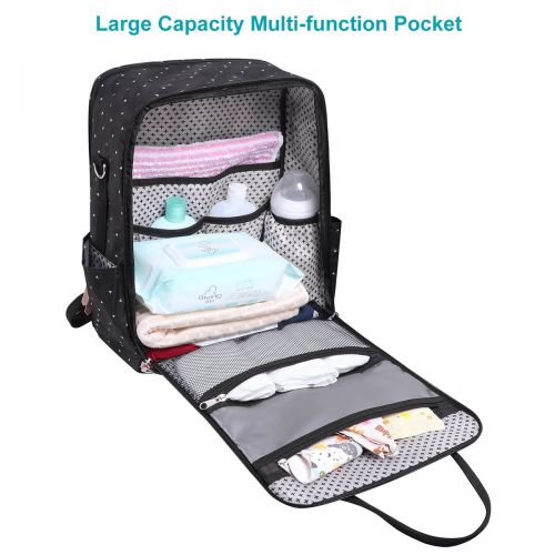  Landuo Diaper Bag Multi-Function Waterproof Travel Backpack Nappy Bags for Baby Care, Large...