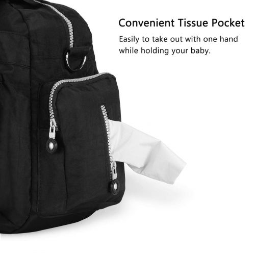  Landuo Diaper Bag Insert Organizer for Stylish Moms, Black, 12 Pockets, Turn Your Favorite Tote Bag into A...