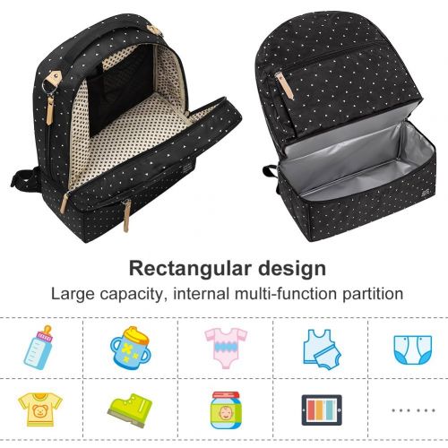  Landuo Diaper Bag Multi-Function Waterproof Travel Backpack Nappy Bags for Baby Care, Tote...