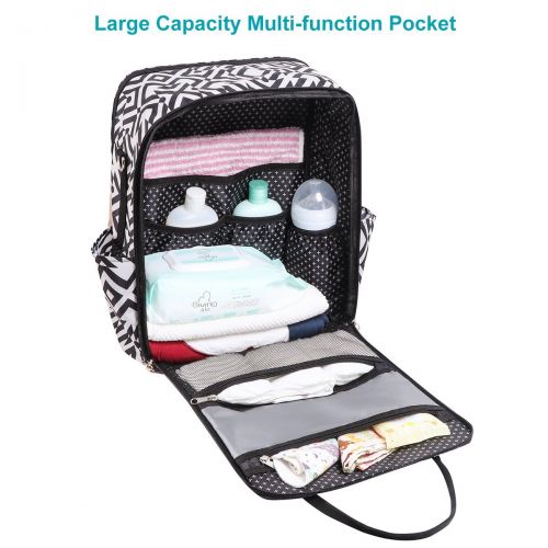  Landuo Diaper Bag Multi-Function Waterproof Travel Backpack Nappy Bags for Baby Care, Large...