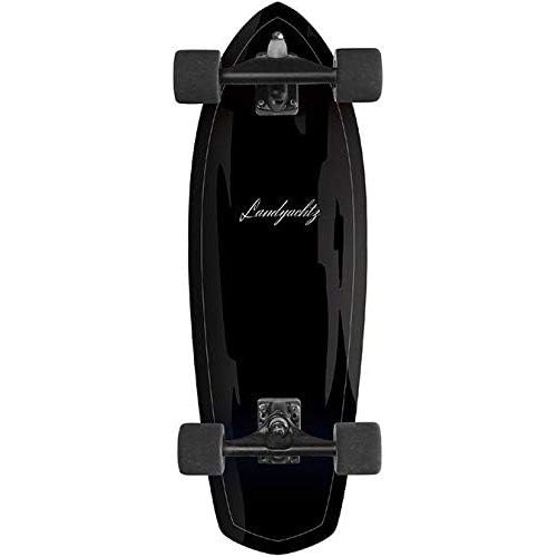  Landyachtz Pocket Knife Black Surfskate Longboard Skateboard