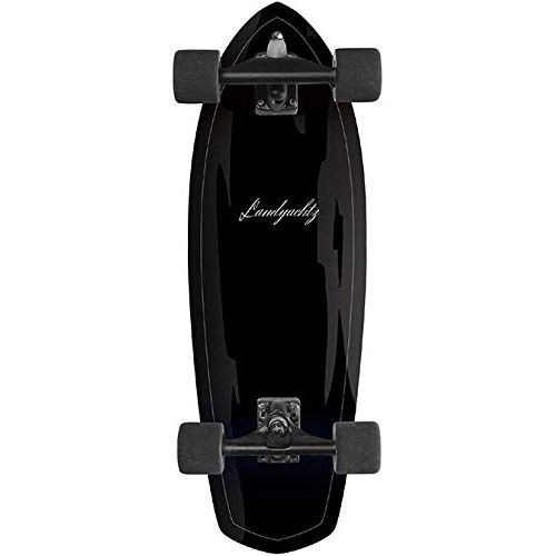  Landyachtz Pocket Knife Black Surfskate Longboard Skateboard