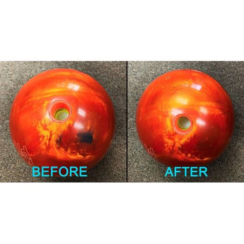  Lane Ghost Bowling Ball Cleaner Spray Kit - USBC Approved - Oil, Scuff, and Belt Mark Cleaner - Restores Tack and Prolongs Lifespan of Ball