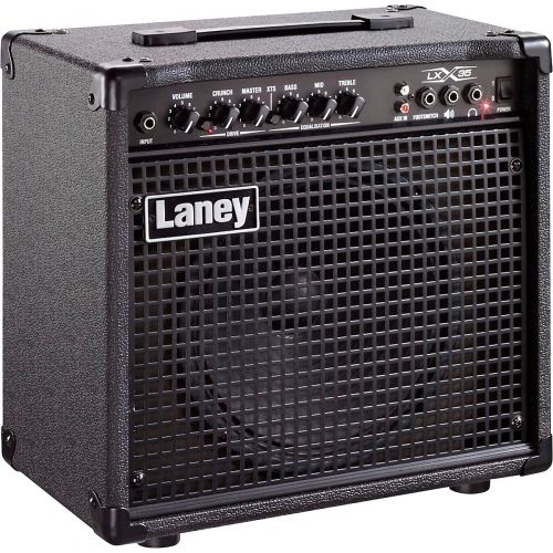  Laney},description:The LX35R is a 35 watt, twin channel guitar amp with 3 band EQ and on-board reverb  giving gain choices from clean to extreme.British DesignThe LX35R features a