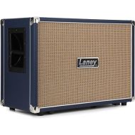 Laney Lionheart LT212 Premium Guitar Cabinet Celestion G12H 2x12 Inch Speakers, Blue