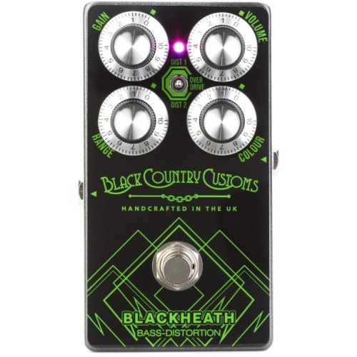  Laney Black Country Customs Blackheath Bass Distortion Pedal with Patch Cables