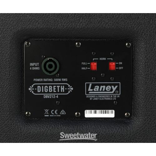  Laney Digbeth DBV212-4 500-watt 2 x 12-inch Bass Cabinet