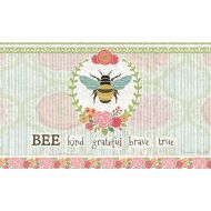 Lang 3210071 Bee Kind Door Mat by Suzanne Nicoll, 30 x 18