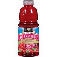 Langers Juice 100% All Cranberry, 32 Fluid Ounce (pack Of 6)
