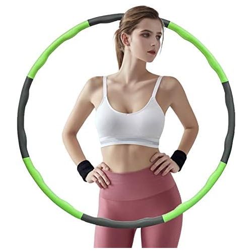  [아마존베스트]langking Hula Hoop, Adult Hula Hoop, 6-8 Segments Removable Hula Hoop for Adults & Children for Sports, Suitable for Fitness, Sports, Home, Office, Adjustable Hoola Hoop