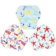 [아마존베스트]Langsprit Lansprit 3 Pack Swim Diaper for Baby & Toddle,Reuseable Washable Diaper Swim for Swimming Lesson & Baby Shower Gifts