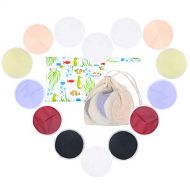 [아마존베스트]Langsprit Leak-Proof Organic Reusable Bamboo Nursing Pads(14 Pack),Super Absorbent Washable...