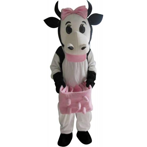  Dairy Cow Mascot Costume Character Adult Sz Langteng