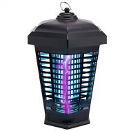 Lanpuly Bug Zapper Outdoor Mosquito Trap Fly Killer, 4200v Electric Insect Lamp Catcher Powerful for Flies Waterproof Electronic Light Bulb for Garden, Backyard, Patio Large, Home, Plug