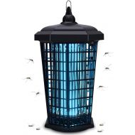 Lanpuly Bug Zapper Outdoor Mosquito Trap Fly Killer, 4200v Electric Insect Lamp Catcher 30W Powerful for Flies Waterproof - Electronic Light Bulb for Garden, Backyard, Patio Large, Home, 1